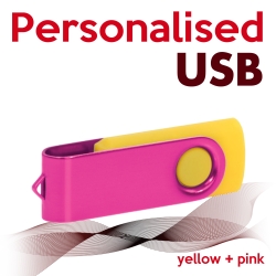 USB yellow + pink