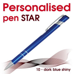 Star 10 dark blue shiny