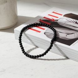 Unique Pearl Black Beaded Bracelets 440A