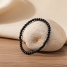 Unique Pearl Black Beaded Bracelets 440A