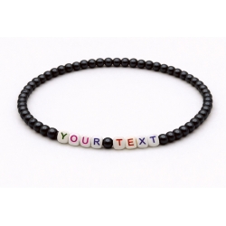 Unique Pearl Black Beaded...