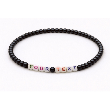 Unique Pearl Black Beaded Bracelets 440N