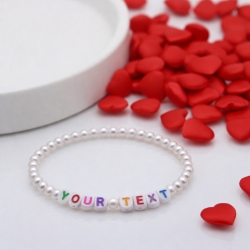 Unique Pearl White Beaded Bracelets 402N