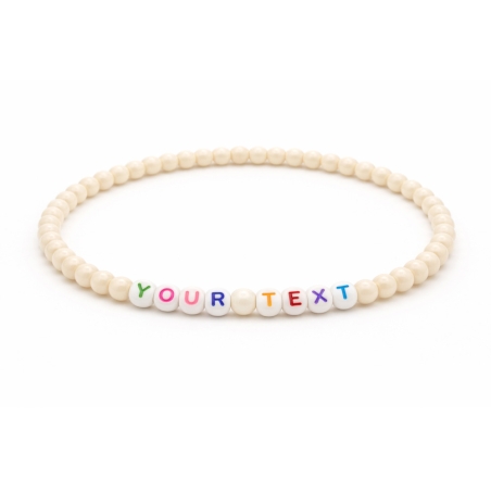 Unique Cream Beaded Bracelets 403N