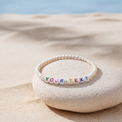 Unique Cream Beaded Bracelets 403N