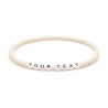 Unique Cream Beaded Bracelets 403M