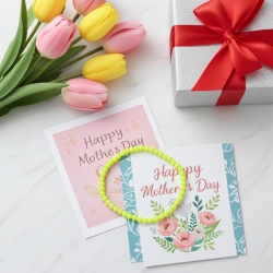 Unique Pastel Lime Beaded Bracelets 404A