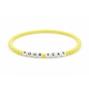 Unique Pearl Yellow Beaded Bracelets 405M