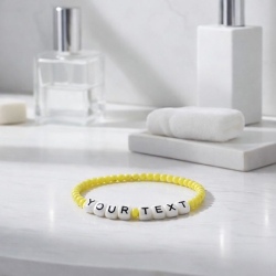 Unique Pearl Yellow Beaded Bracelets 405M