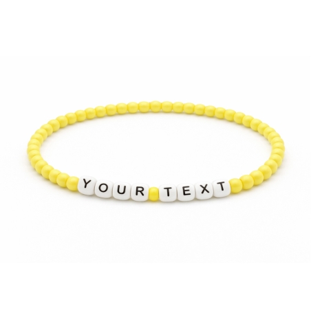 Unique Yellow Beaded Bracelets 406M