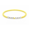 Unique Yellow Beaded Bracelets 406M