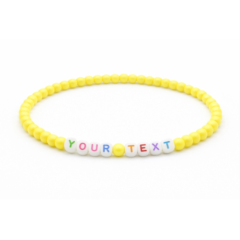 Unique Yellow Beaded Bracelets 406N
