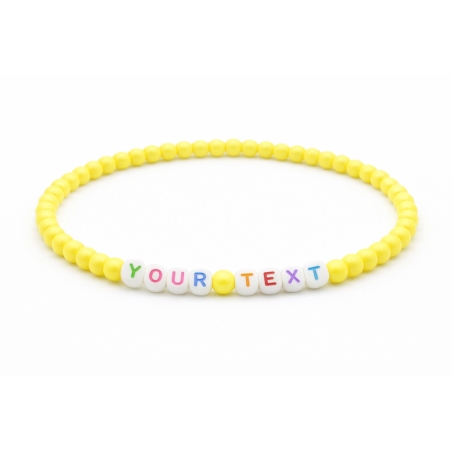 Unique Yellow Beaded Bracelets 406N