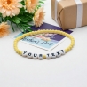 Unique Yellow Beaded Bracelets 406M