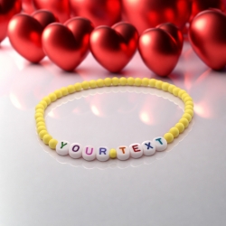 Unique Yellow Beaded Bracelets 406N