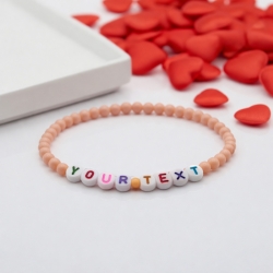 Unique Apricot Beaded Bracelets 407N