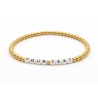 Unique Metallic Gold Beaded Bracelets 408M