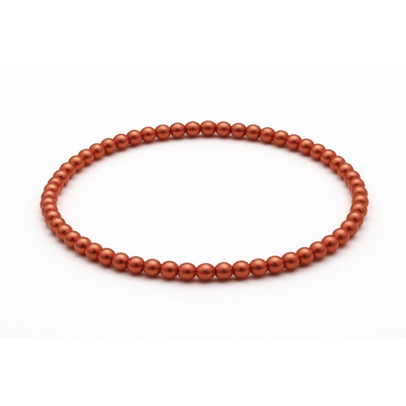Unique Reddish Metallic Beaded Bracelets 409A