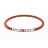 Unique Reddish Metallic Beaded Bracelets 409N