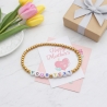 Unique Metallic Gold Beaded Bracelets 408N