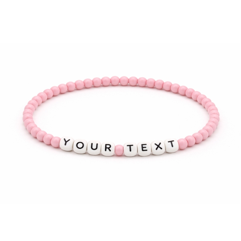 Unique Baby Pink Beaded Bracelets 412M