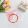 Unique Orange Beaded Bracelets 411A