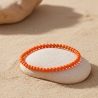 Unique Orange Beaded Bracelets 411A
