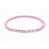 Unique Pearl Light Pink Beaded Bracelets 413M