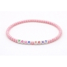 Unique Pearl Light Pink Beaded Bracelets 413N