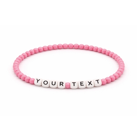 Unique Soft Pink Beaded Bracelets 414M