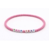 Unique Soft Pink Beaded Bracelets 414N