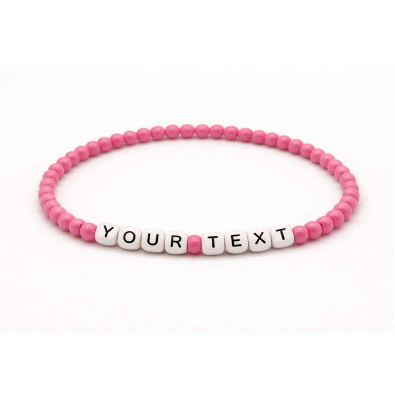 Unique Pink Beaded Bracelets 415M