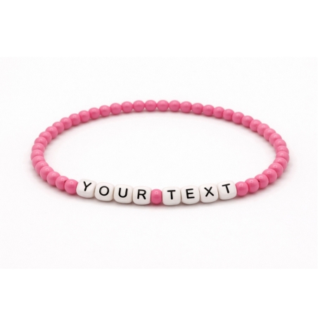 Unique Pink Beaded Bracelets 415M