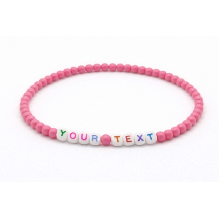 Unique Pink Beaded Bracelets 415N