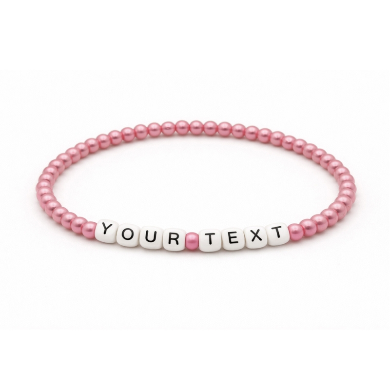 Unique Rose Metallic Beaded Bracelets 416M