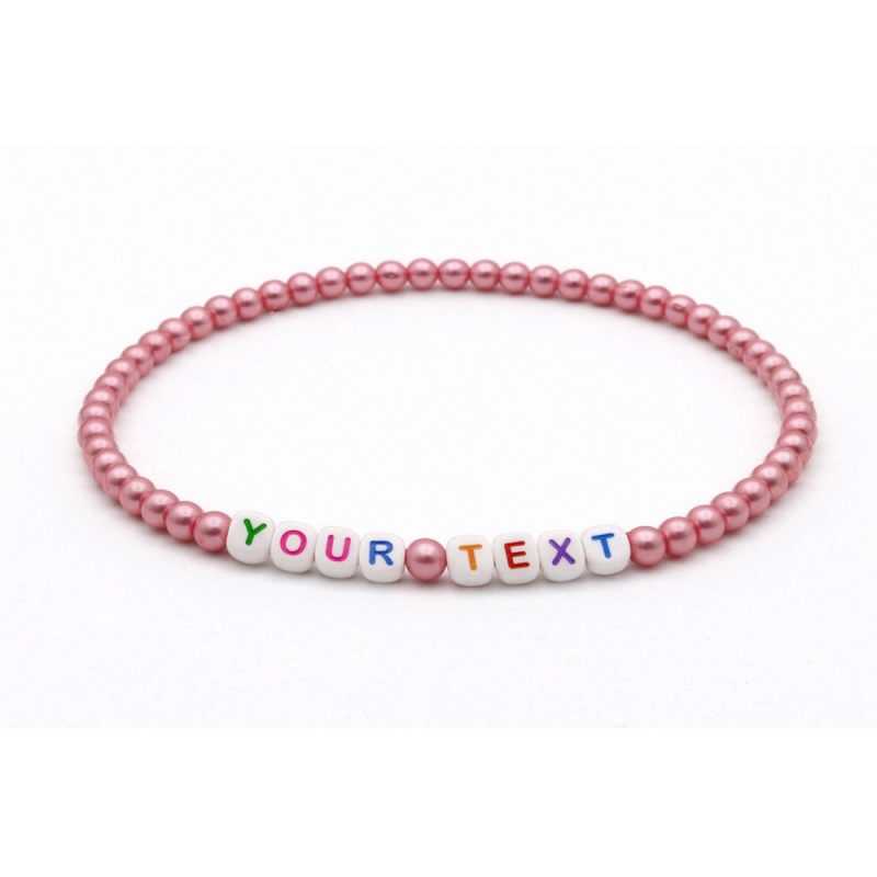 Unique Rose Metallic Beaded Bracelets 416N