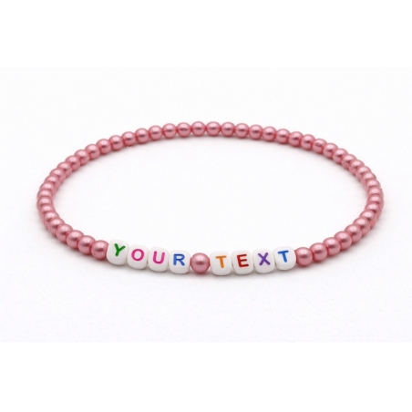 Unique Rose Metallic Beaded Bracelets 416N