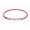 Unique Rose Metallic Beaded Bracelets 416N