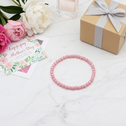 Unique Pearl Light Pink Beaded Bracelets 413A