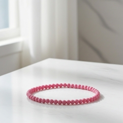Unique Soft Pink Beaded Bracelets 414A