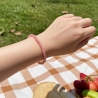 Unique Rose Metallic Beaded Bracelets 416A