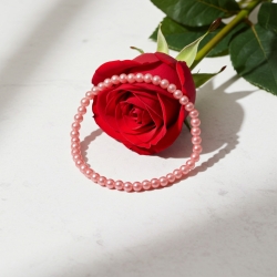 Unique Rose Metallic Beaded Bracelets 416A