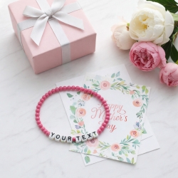 Unique Pink Beaded Bracelets 415M