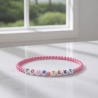 Unique Pink Beaded Bracelets 415N