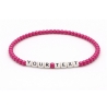 Unique Fuchsia Beaded Bracelets 417M