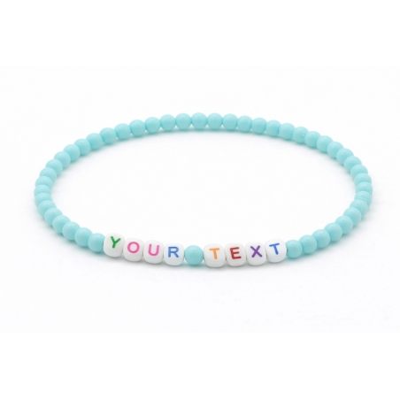 Unique Baby Blue Beaded Bracelets 419N