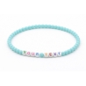 Unique Baby Blue Beaded Bracelets 419N