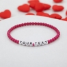 Unique Fuchsia Beaded Bracelets 417M