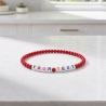 Unique Red Beaded Bracelets 418N