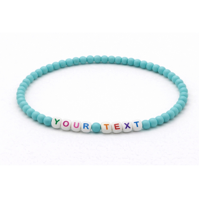 Unique Light Aqua Beaded Bracelets 422N